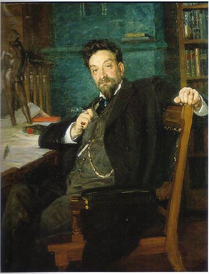Richard Bergh Portrait of professor Karl Warburg oil painting picture